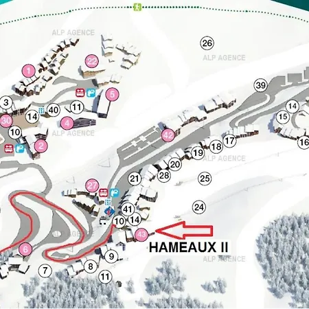 Les Hameaux Ii - 3 Pers - Les Hameaux 2 - 001h2 -plagne Villages Mae-1504 公寓 拉普拉涅